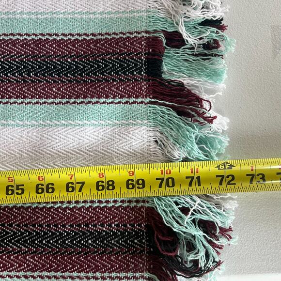 Original Senor Lopez Baja Blanket Beach Blanket Bora Bora Fringe 41"x72" Striped - Picture 9 of 11